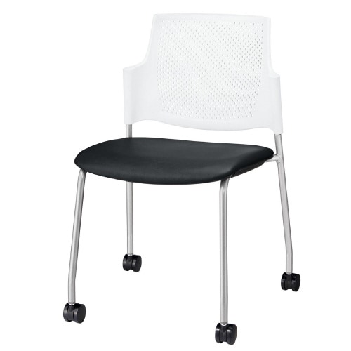 ルシーノキャスター付背ヌードWHシェル・ブラック