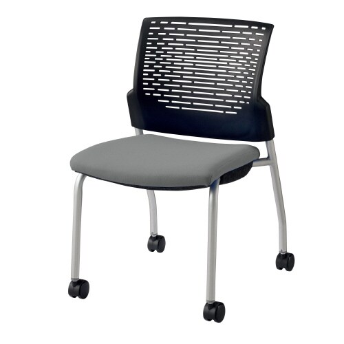 スターブ肘なし・キャスター付背:ヌード/座:グレー