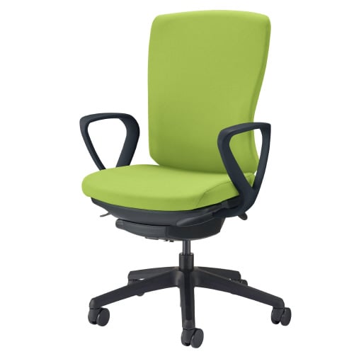 バーサル 肘付・ブラックシェル アップルグリーン