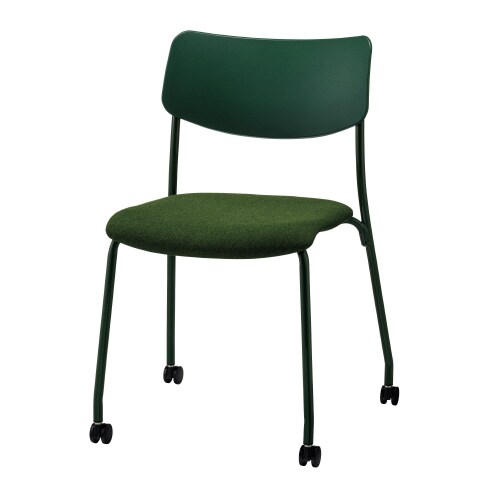 ソルテ キャスター付4本脚 ダークグリーン