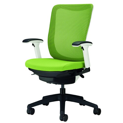 レイオス肘付WHフレーム/BK脚アップルグリーン