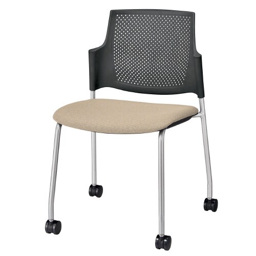 ルシーノキャスター付背ヌードBKシェル・ベージュ