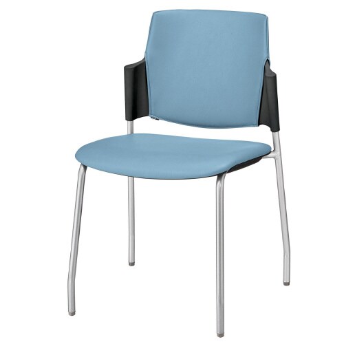 ルシーノ4本脚背カバー付 BKシェル・ライトブルー