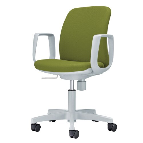 チェアー(No.480)肘付 布 グラスグリーン