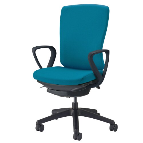 バーサル 肘付・ブラックシェル ターコイズブルー