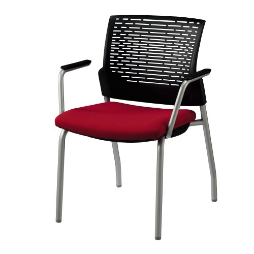 スターブ肘付・4本脚 背:ヌード/座:レッド