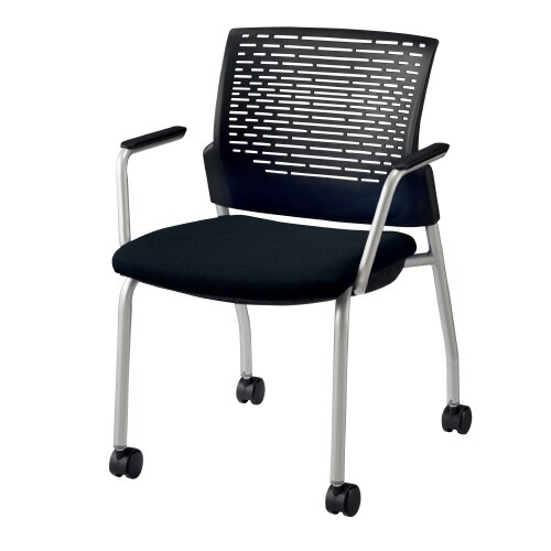 スターブ肘付・キャスター付背:ヌード/座:ブラック