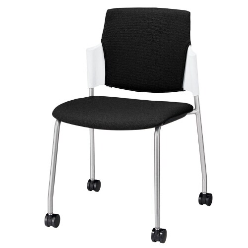 ルシーノキャスター付背カバーWHシェル・ブラック