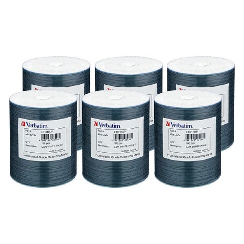 ETC1HJP CD−R マット白ワイド 600枚