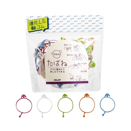 【輪ゴム】 オーバンド透明袋たばね混色 1袋x3