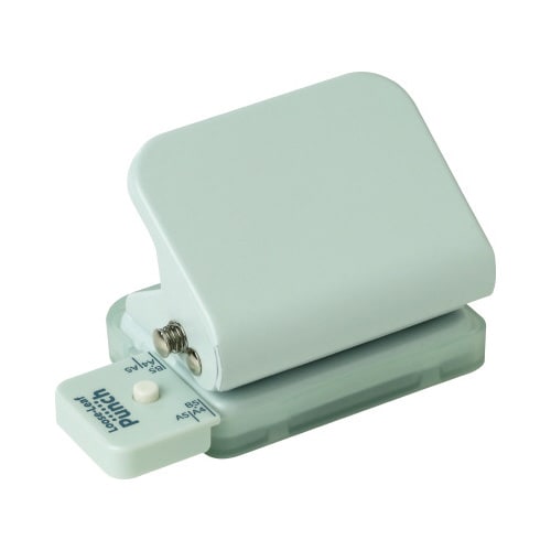 ルーズリーフパンチ 6穴式 ライトブルーx3