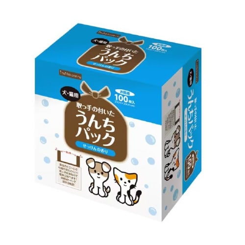 取っ手の付いたうんちパック100枚