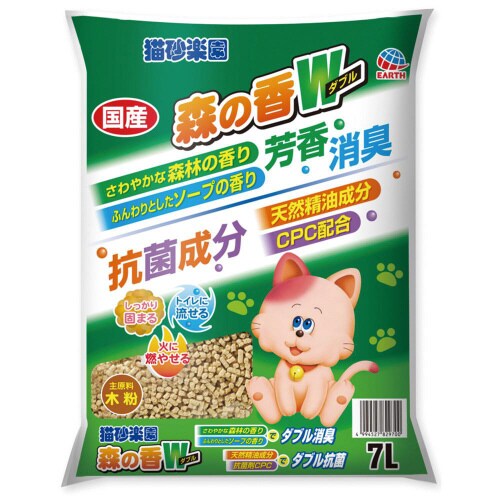 猫砂楽園森の香ダブル7L