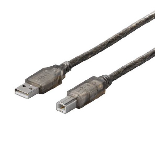 USBケーブル (AtoB)5mブラックスケルトン