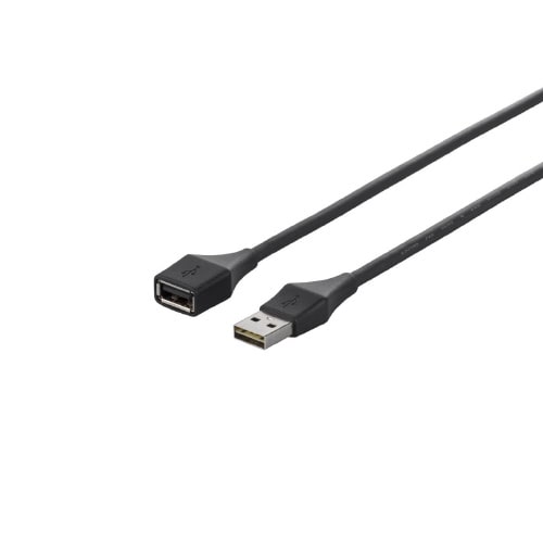 どっちもUSB2.0延長ケーブル 3m ブラック