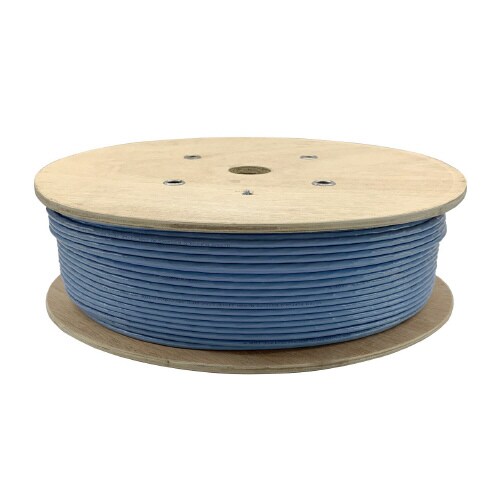 Cat6A LANケーブル 単線 300m ブルー