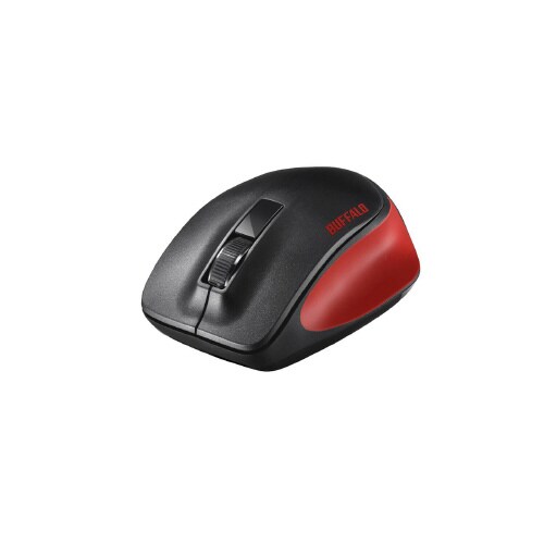 無線 3ボタンマウス レッド