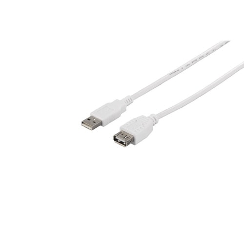 USB2.0延長ケーブルAtoA1.5m ホワイト