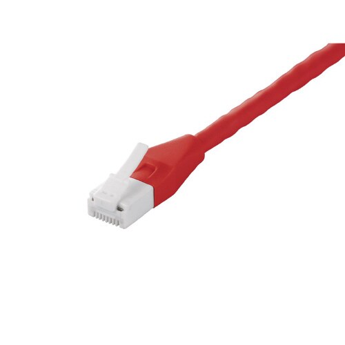 ツメの折れないcat6LANケーブル 1m レッド