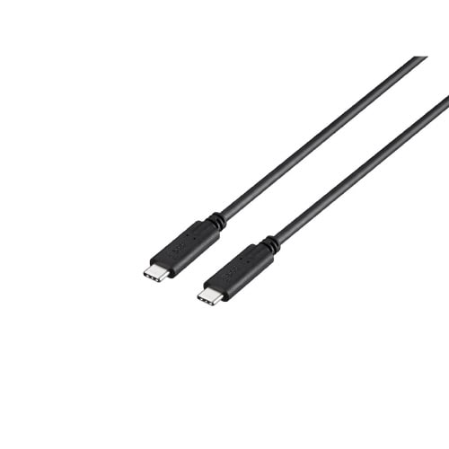 USBケーブルCtoC 3A 0.5m ブラック