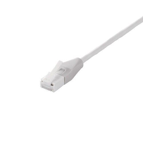 Cat6 LANケーブルやわらか1m ホワイト