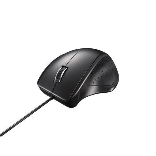 有線 レーザー 5ボタンマウス ブラック