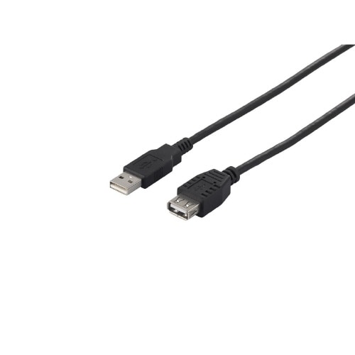 USB A to A 延長ケーブル1.5mブラック