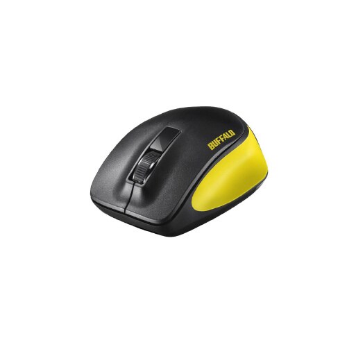 無線 3ボタンマウス イエロー