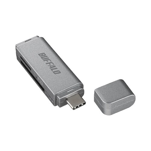 USBType−CカードリーダーSD用直挿シルバー