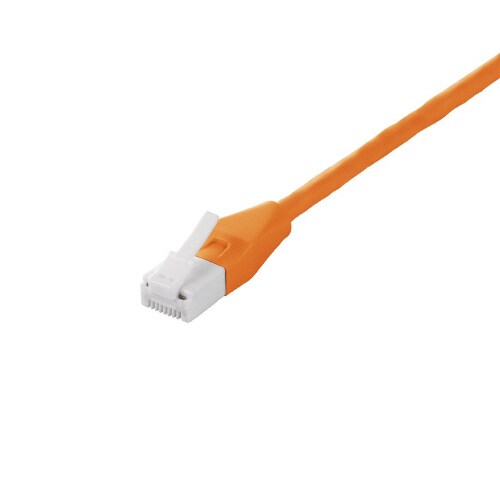 Cat6 LANケーブルやわらか3m オレンジ