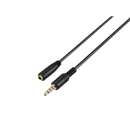 PCヘッドセット延長ケーブル 4極 0.3m