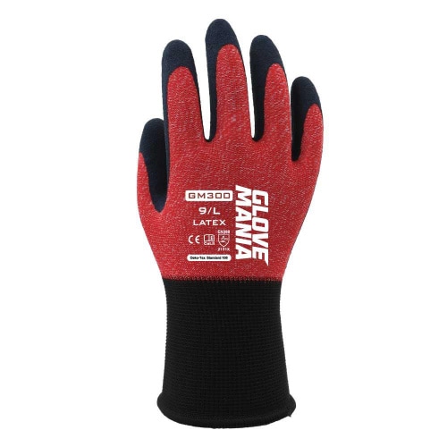 グローブマニアラテックスGM300 RD L×10