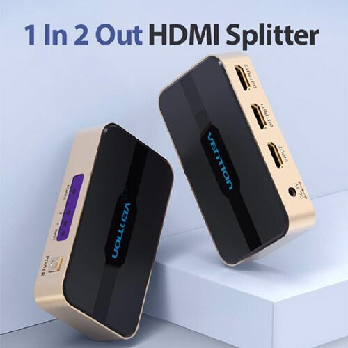 1 In 2 Out HDMI分配器 Gold
