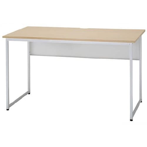 ワ−クデスクW1200本体WH天板ナチュラル