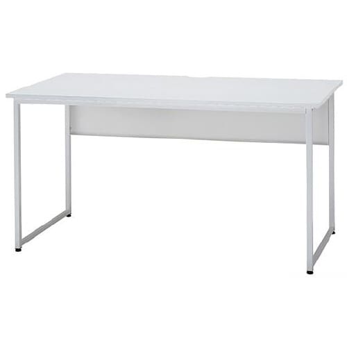 ワ−クデスクW1400本体WH天板ホワイト