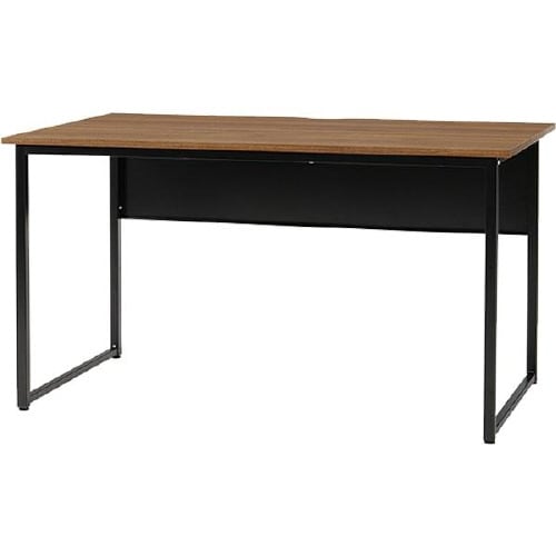 サイドデスクW1200本体BK天板ウォ−ルナット