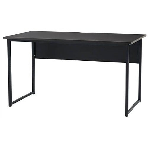 ワ−クデスクW1400本体BK天板ブラック