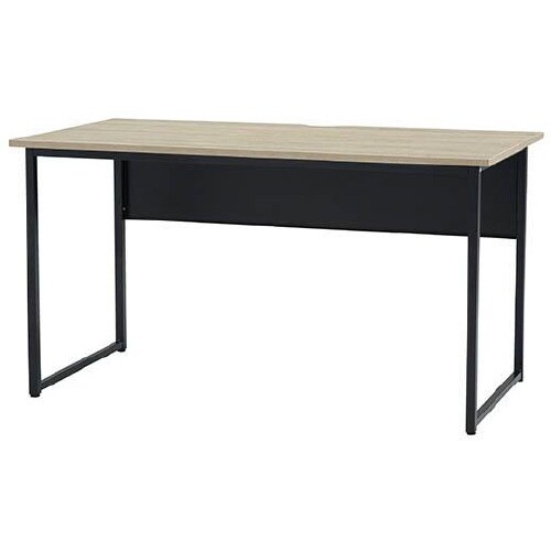 ワ−クデスクW1400本体BK天板フォレスト