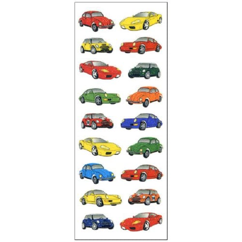 ラメ入りシール カー 1セット(10枚入)