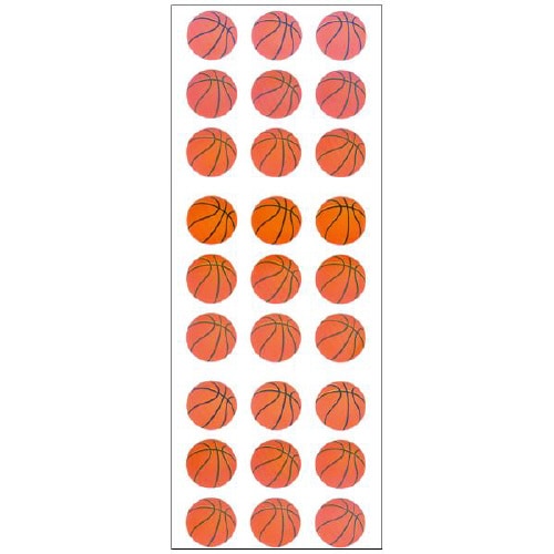 オーロラシールバスケットボール1セット(10枚入)