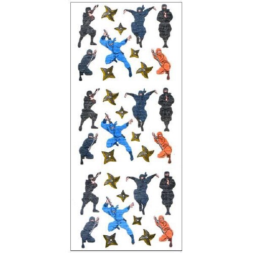 和風シール 忍者 1セット(10枚入)