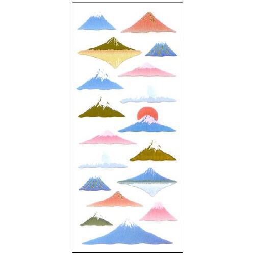 和風シール 富士山 1セット(10枚入)