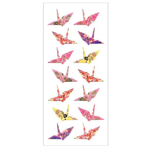 和風シール 折鶴 1セット(10枚入)