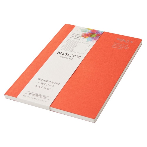 ノートA5ドット方眼 オレンジ 1セット(3冊入)