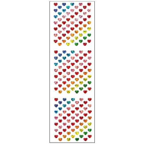 プリズムシールハートレインボ 1セット(10枚入)