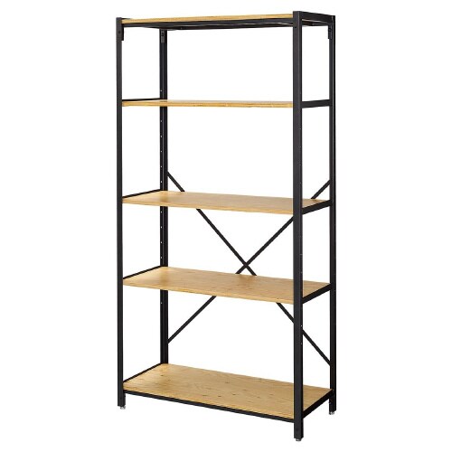 LアングルSラック5段 W90*H180cmラーチ