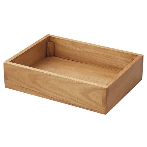 木製ボックス 桐材 ブラウン H10cm