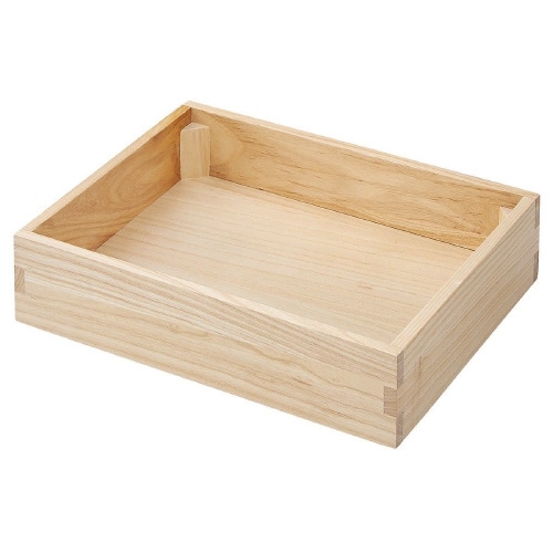 木製ボックス 桐材 ナチュラル W45×H10cm