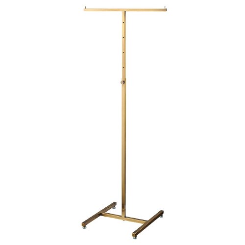 アンティークゴールドハンガー角パイプ T字ハンガー