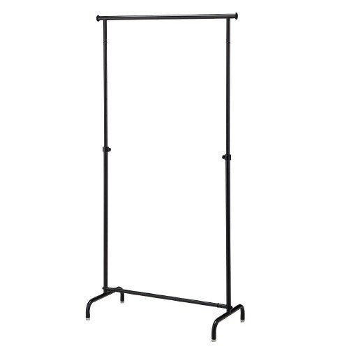 オーバーハングハンガーラックW90 丸パイプ 黒